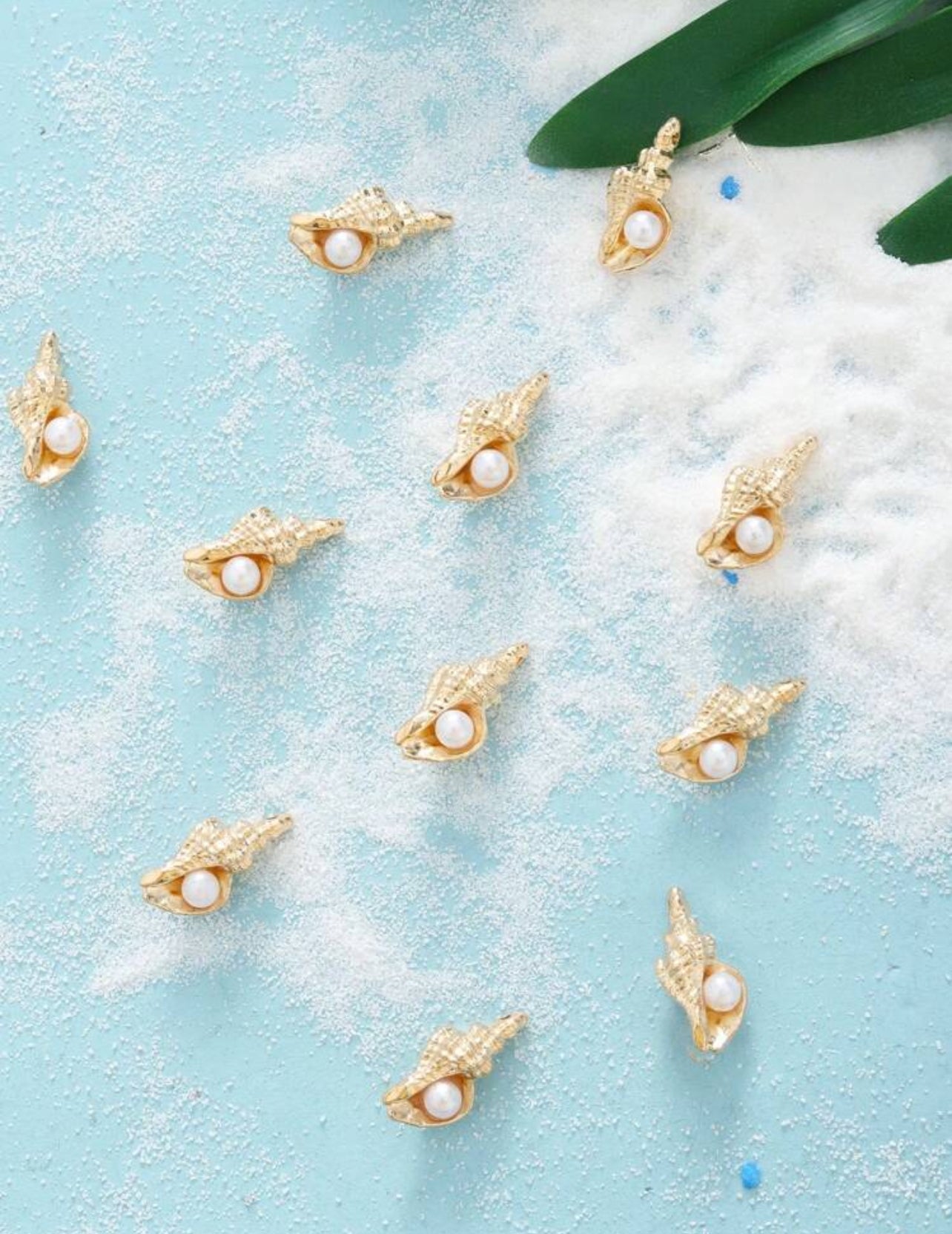 Conch with Pearl Charm