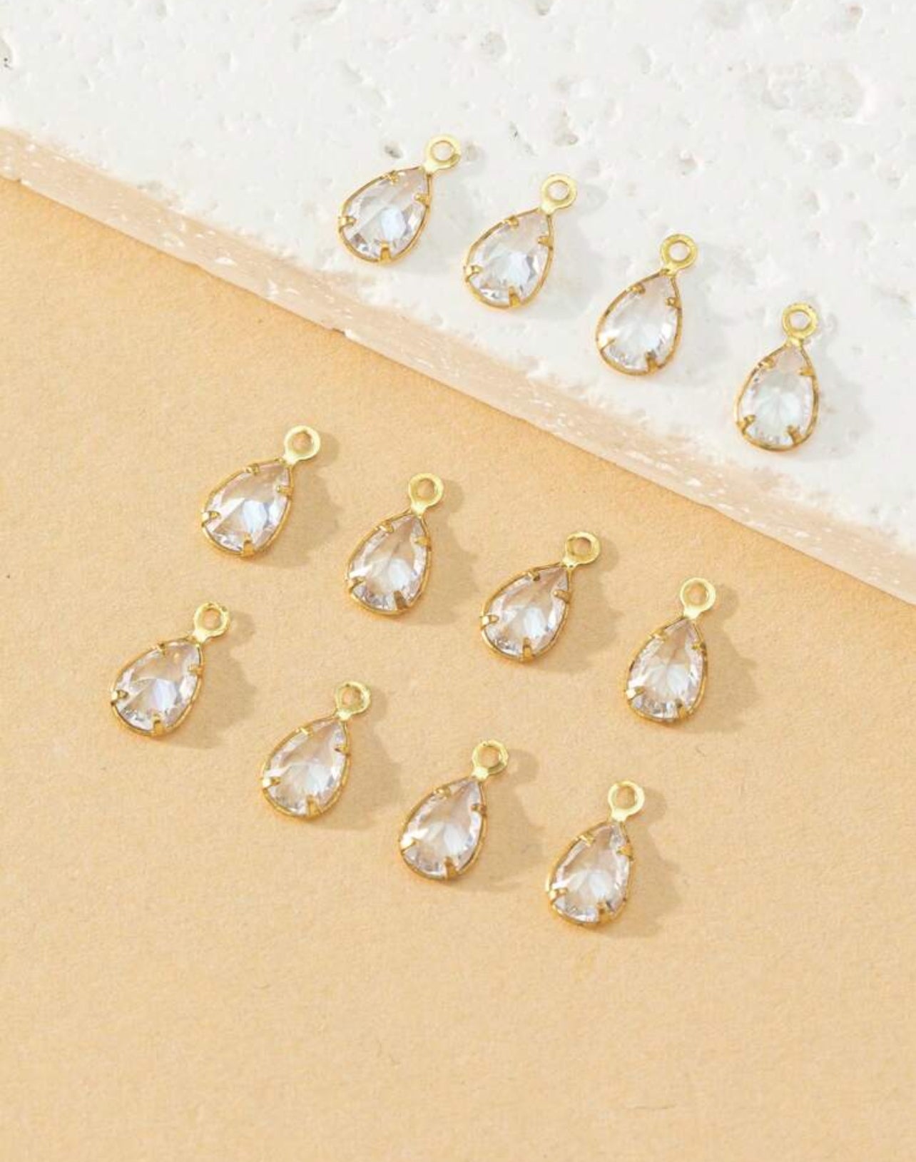 Cubic Zirconia Teardrop Pendant