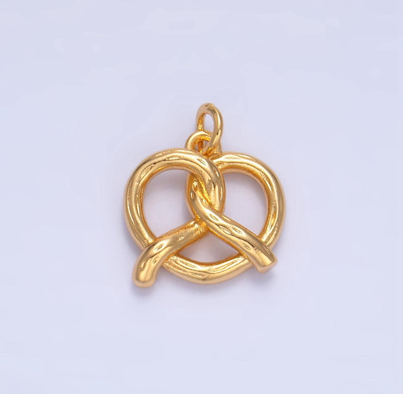 Gold Pretzel Charm