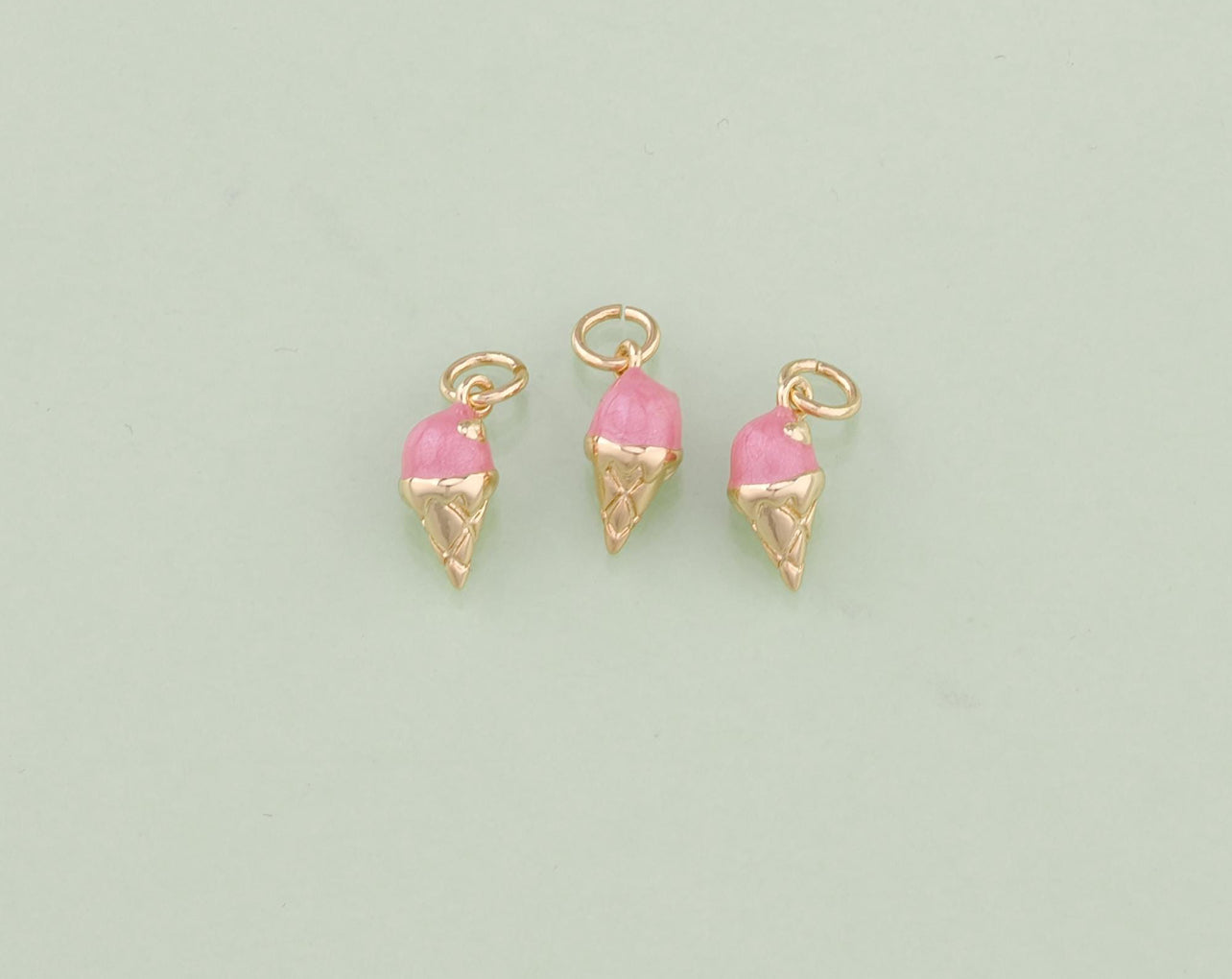 Pink Ice Cream Charm