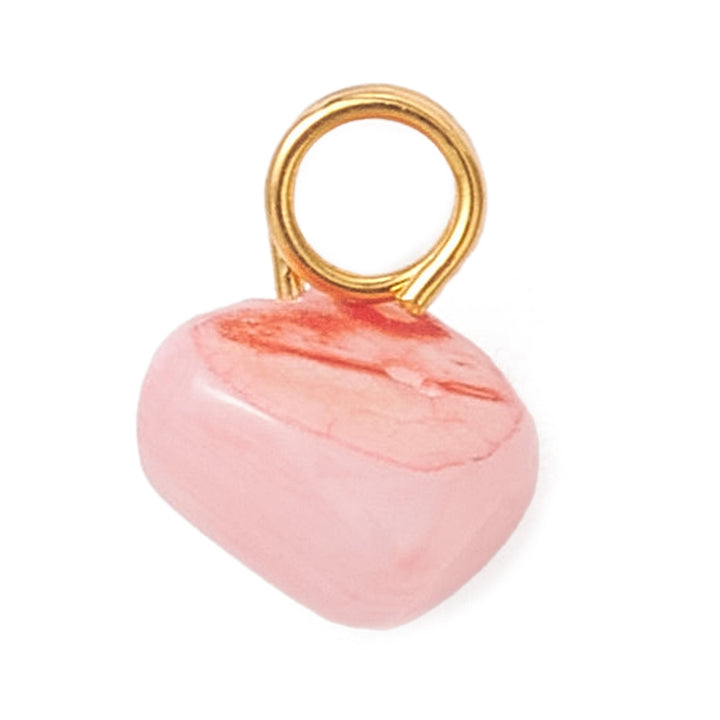 Mini Pink Stone Charm