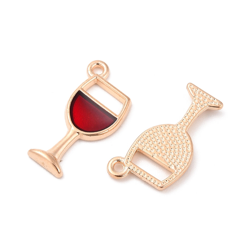 Red Wine Glass Charm