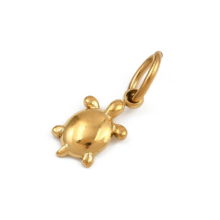 18K Gold Plated Mini Turtle Charm