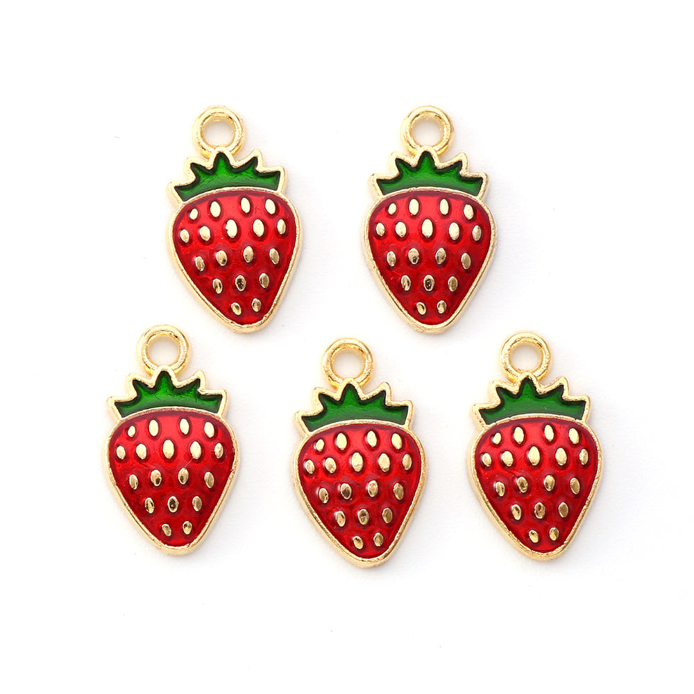 Red Strawberry Charm