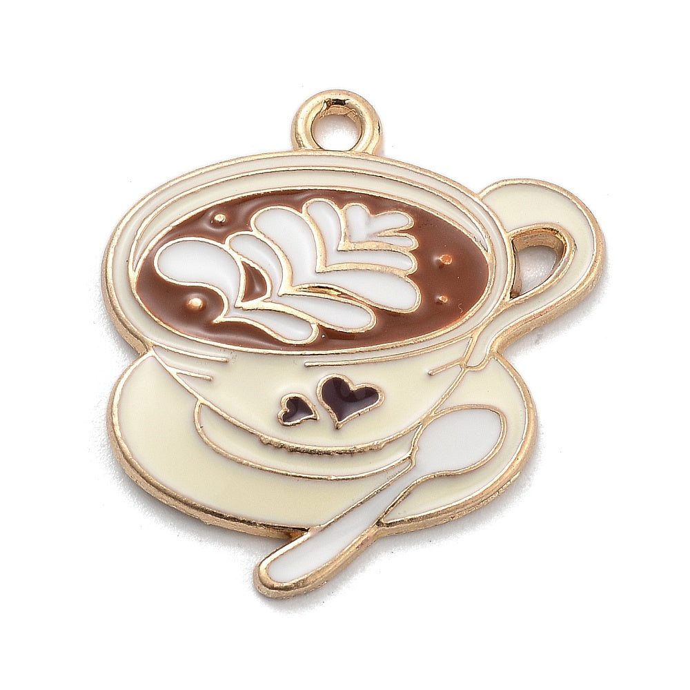 Hot Latte Coffee Cup Charm