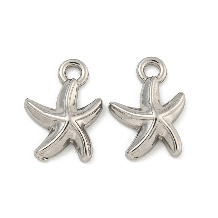 Silver Mini Starfish Charm