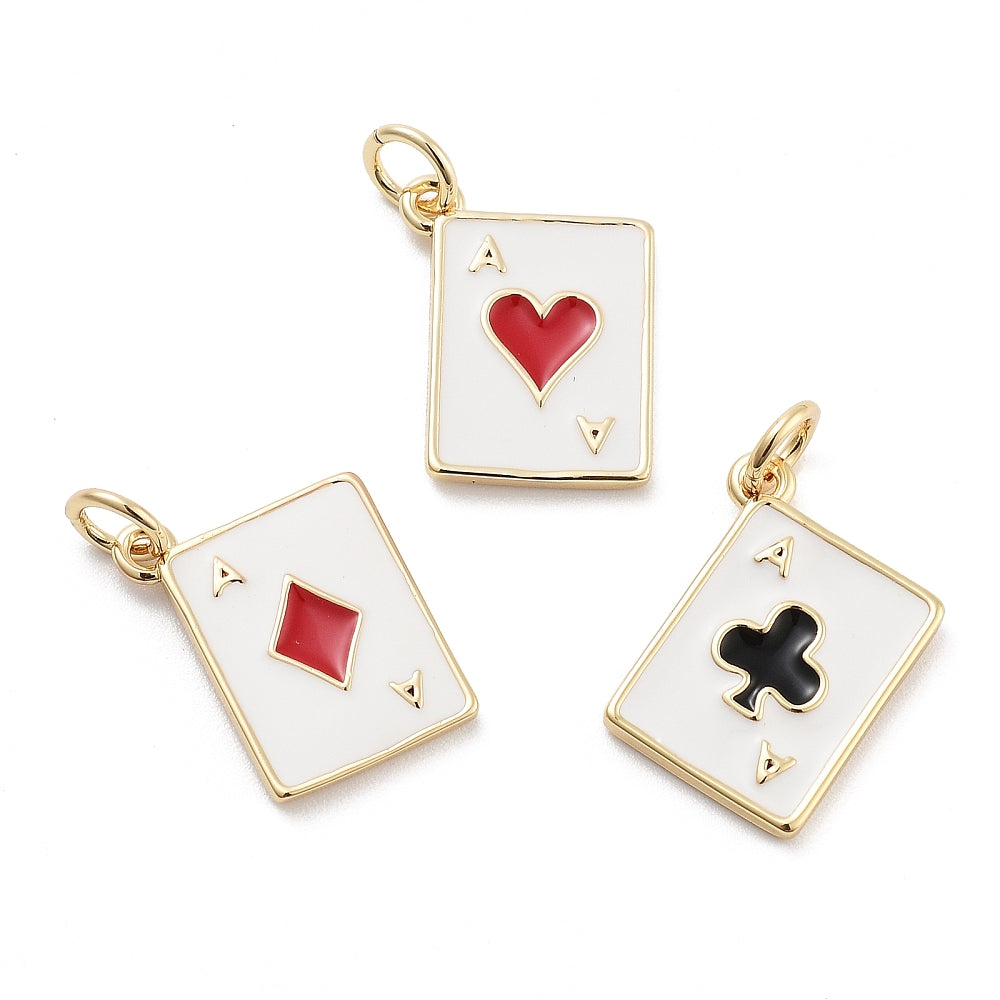 Dangling Playing Card Charm