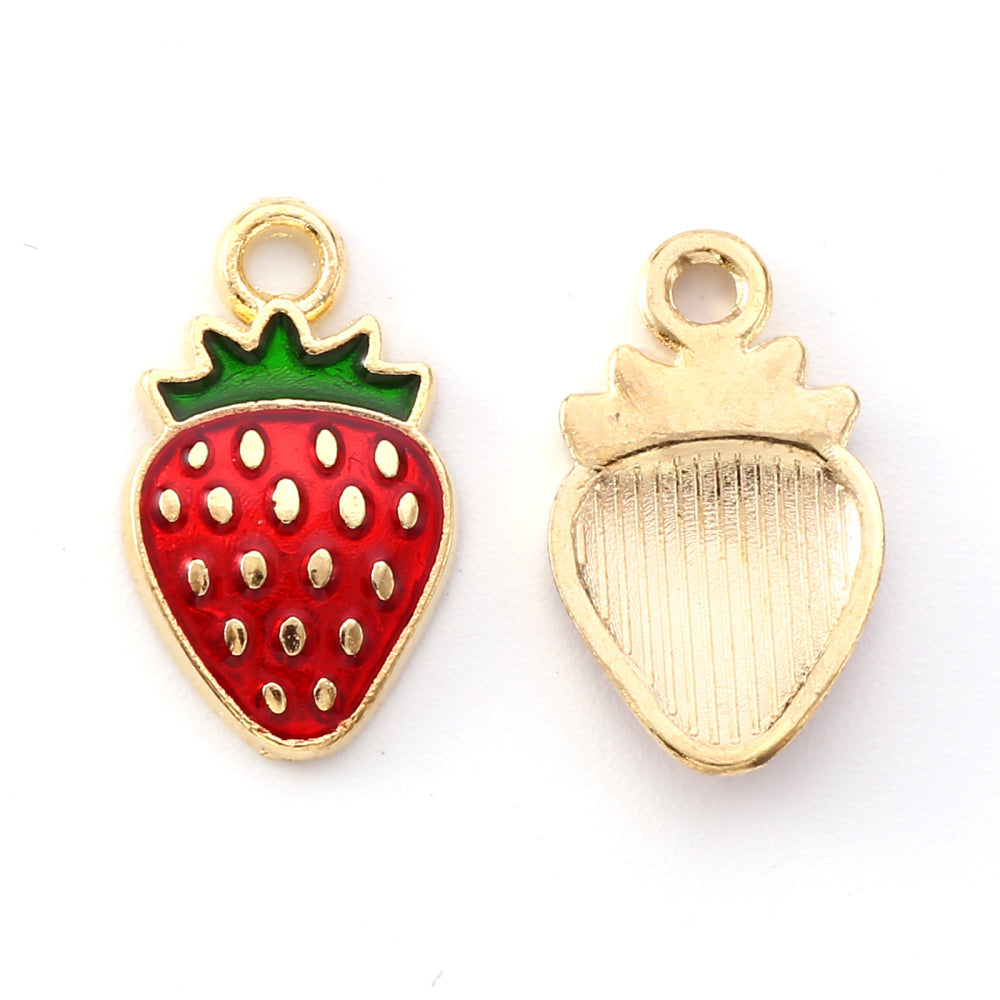 Red Strawberry Charm