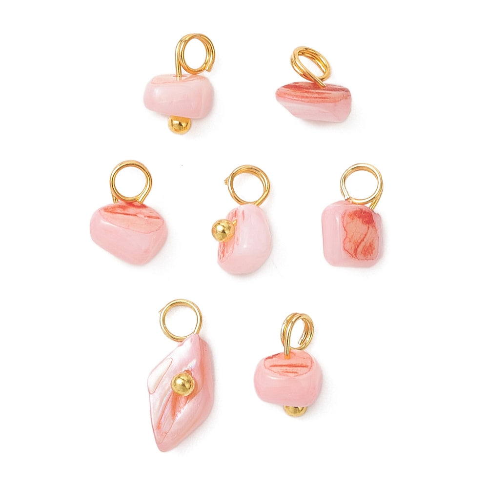 Mini Pink Stone Charm