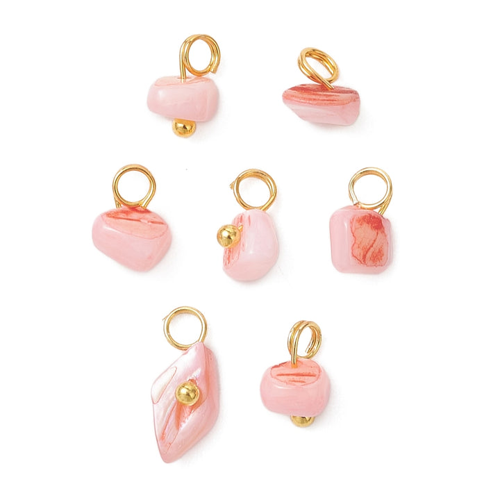 Mini Pink Stone Charm