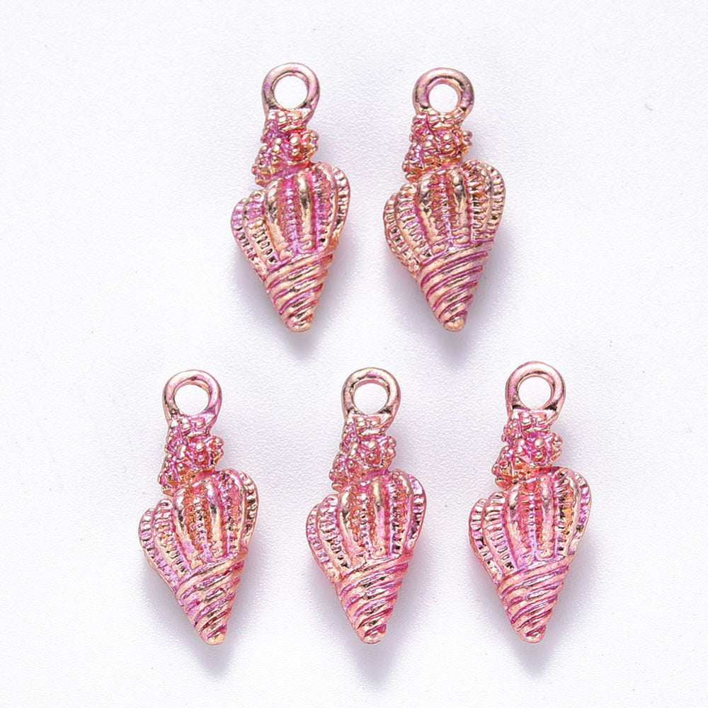 Shiny Spiral Shell Charm