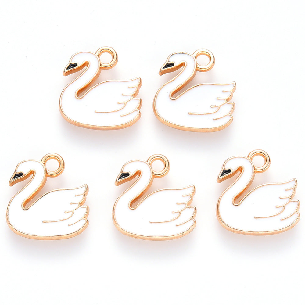 White Swan Charm