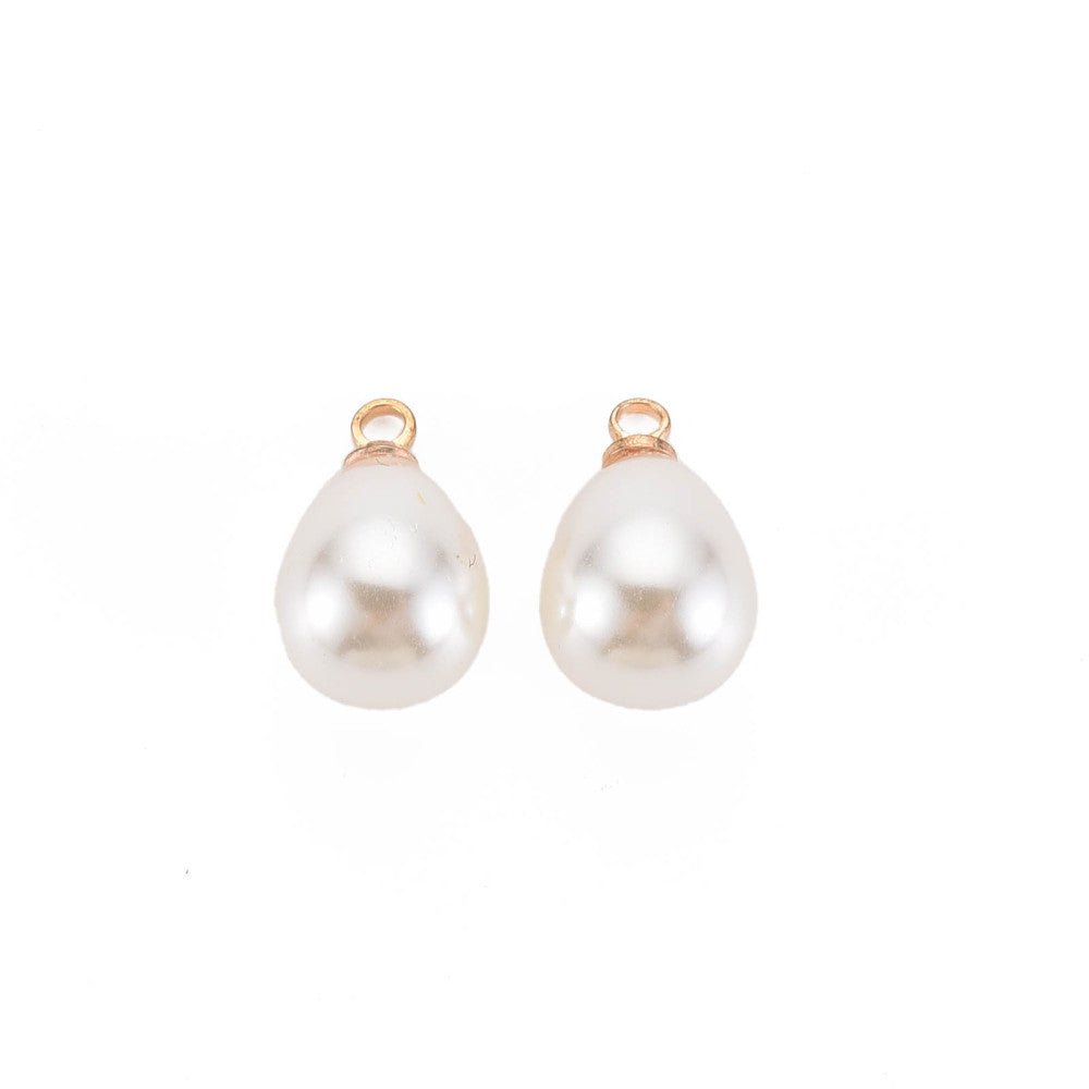 Teardrop Pearl Charm