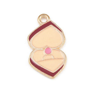 Heart Ring Box Charm