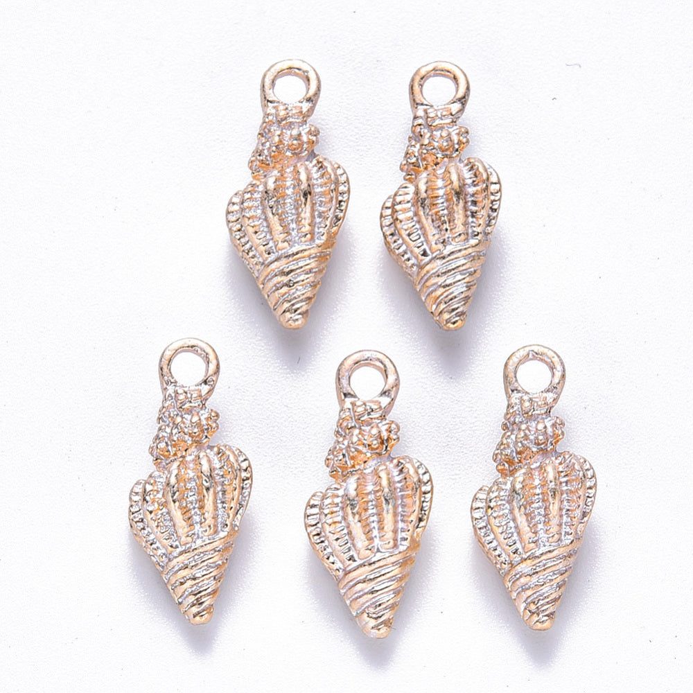 Shiny Spiral Shell Charm