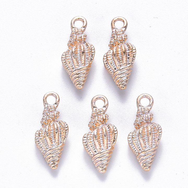 Shiny Spiral Shell Charm
