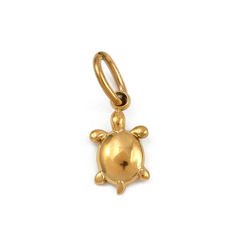 18K Gold Plated Mini Turtle Charm