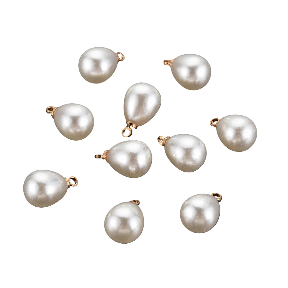 Teardrop Pearl Charm