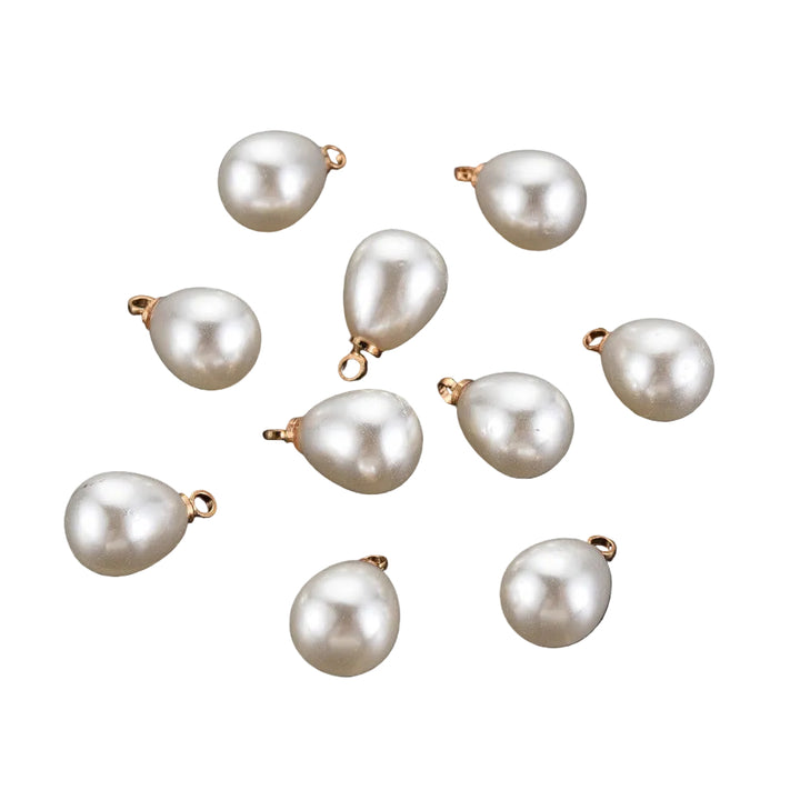 Teardrop Pearl Charm
