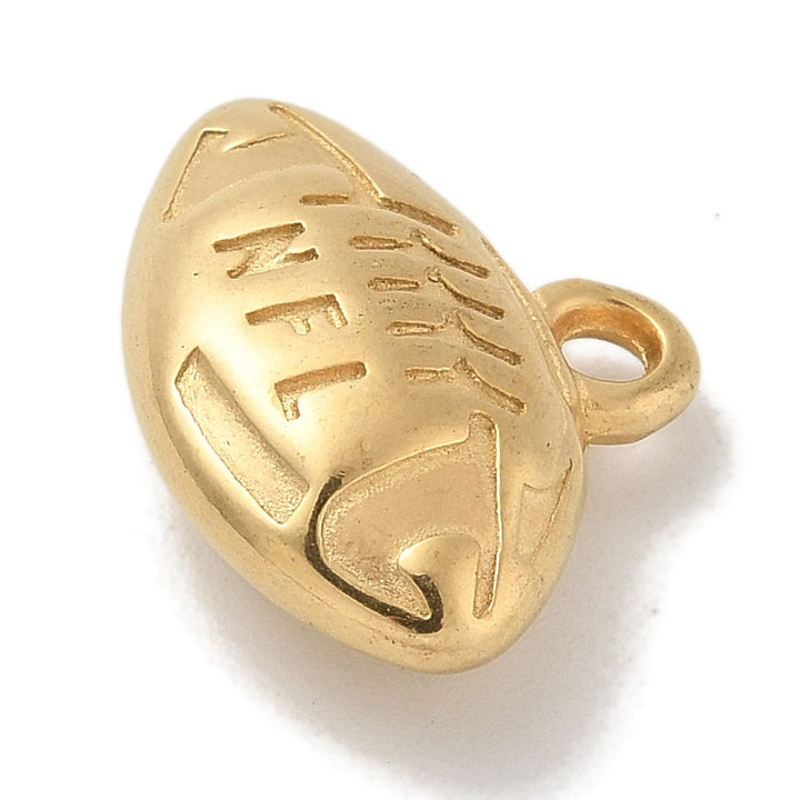 Gold NFL Football Charm