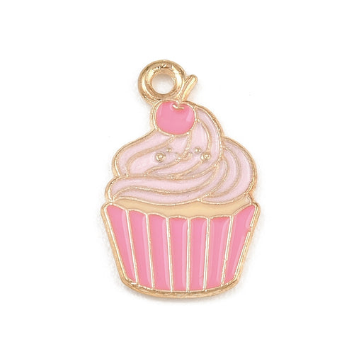 Pink Cupcake Charm