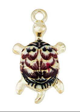 Patterned Turtle Charm