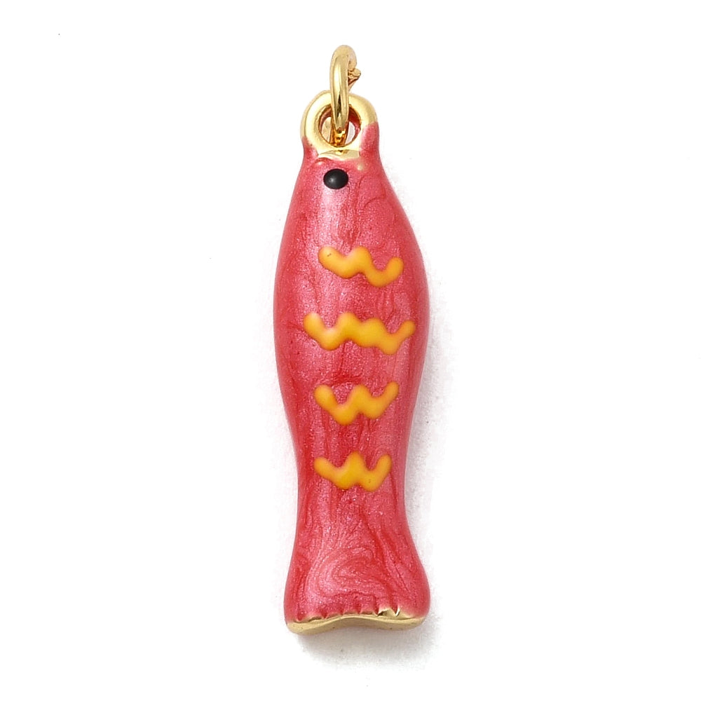 Whimsical Striped Fish Dangle Charm