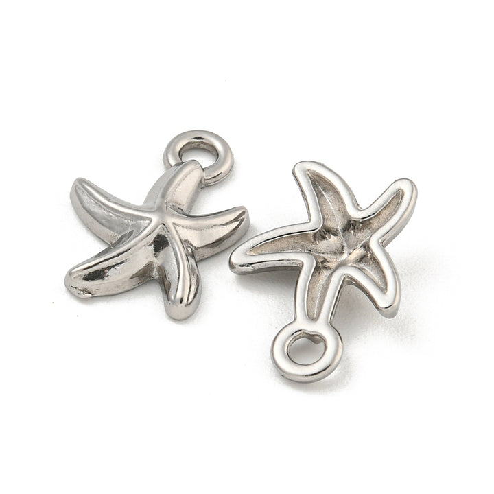 Silver Mini Starfish Charm