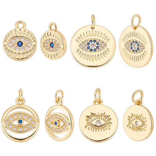 Gold Evil Eye Charm