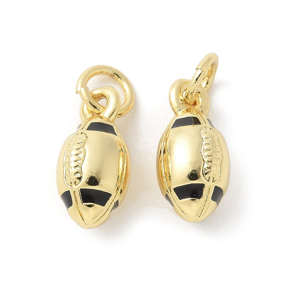 Mini Gold Football Charm