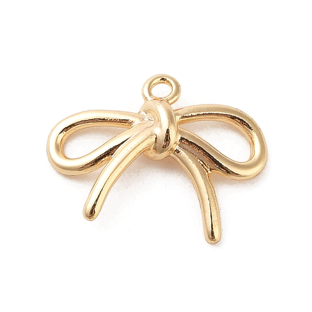 Gold Chunky Bow Charm