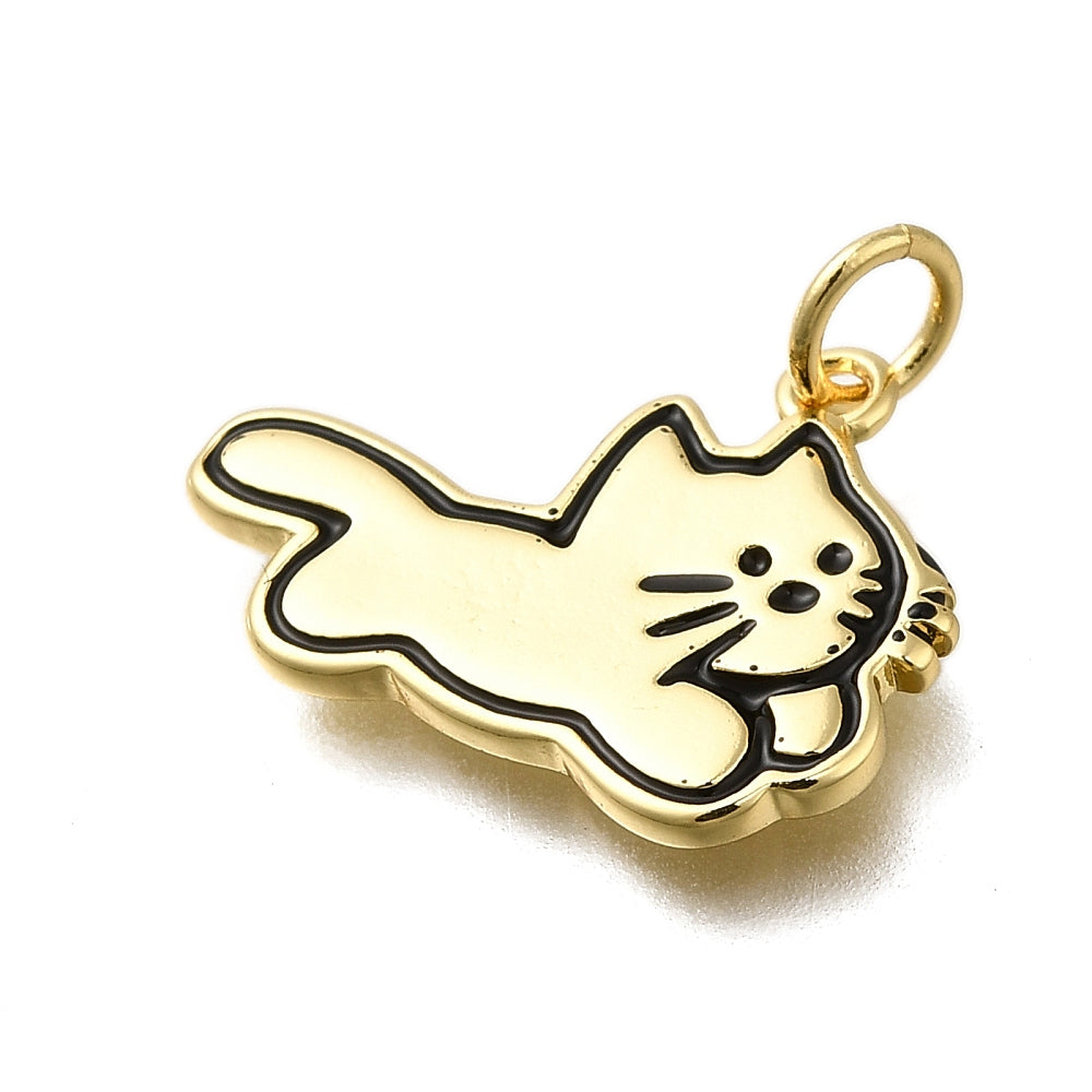 Gold Cat Charm