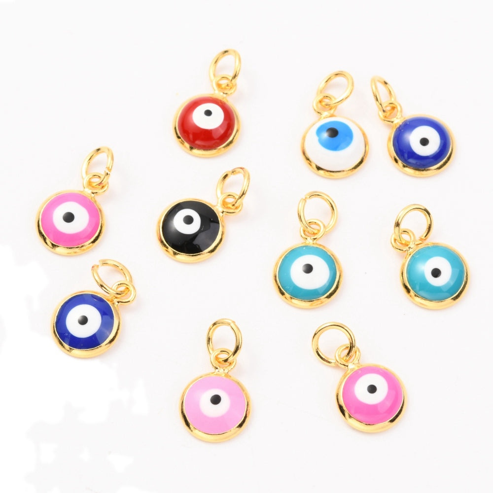 Multicolor Mini Evil Eye Charm