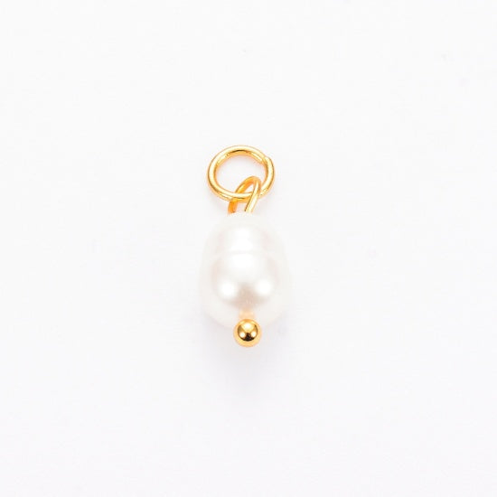 Anti-Tarnish Natural Pearl Charms