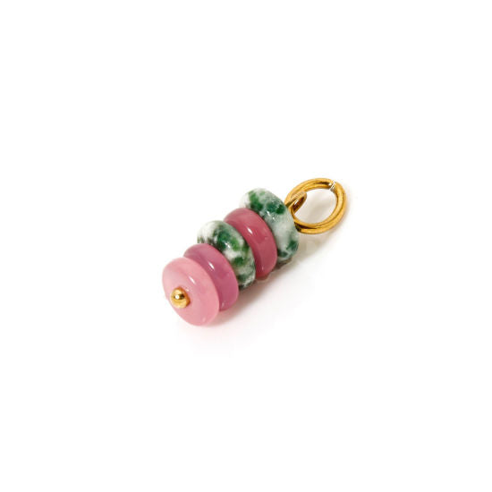 Multicolor Gemstone Charm