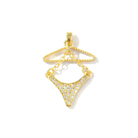 Bikini Pavé Charm (Gold Bottoms)