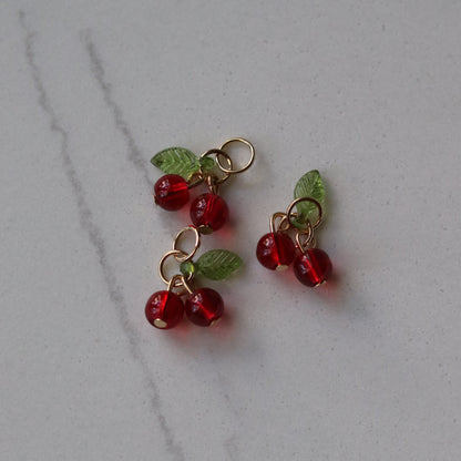 Dangling Cherry Charm