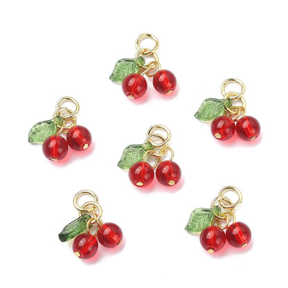 Dangling Cherry Charm
