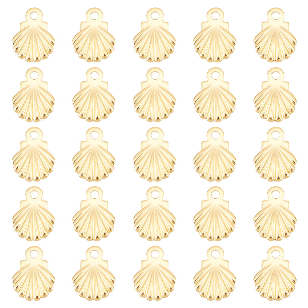 Mini Gold Shell Charm