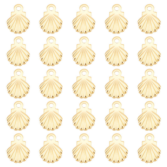 Mini Gold Shell Charm