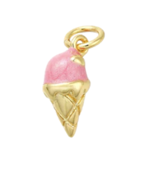 Pink Ice Cream Charm