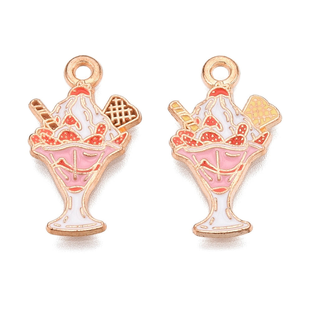 Strawberry Ice Cream Sundae Charm