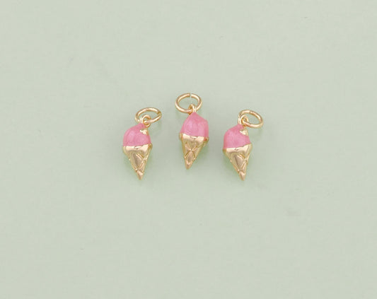 Pink Ice Cream Charm