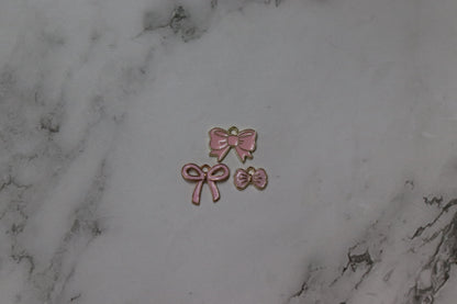 Pink Bow Charm