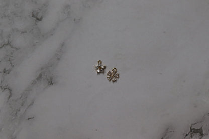 Cubic Zirconia Flower Charm
