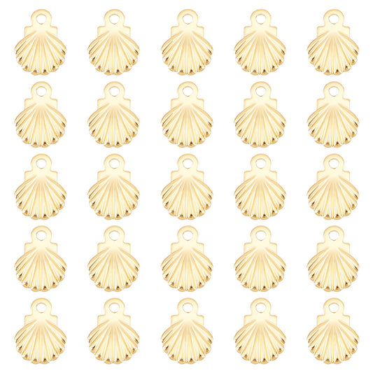 Mini Gold Shell Charm