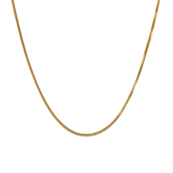 18K Real Gold Plated Snake Chain Necklace