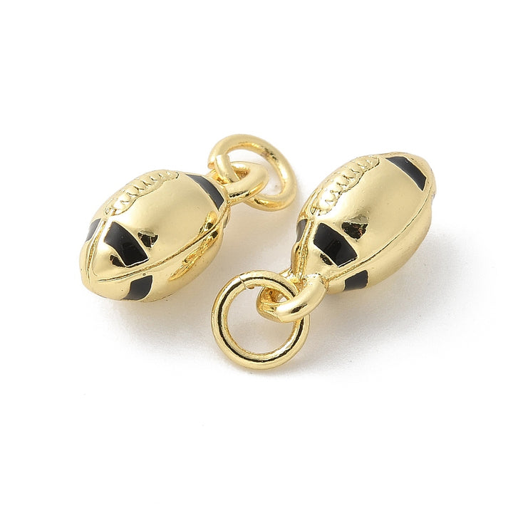 Mini Gold Football Charm