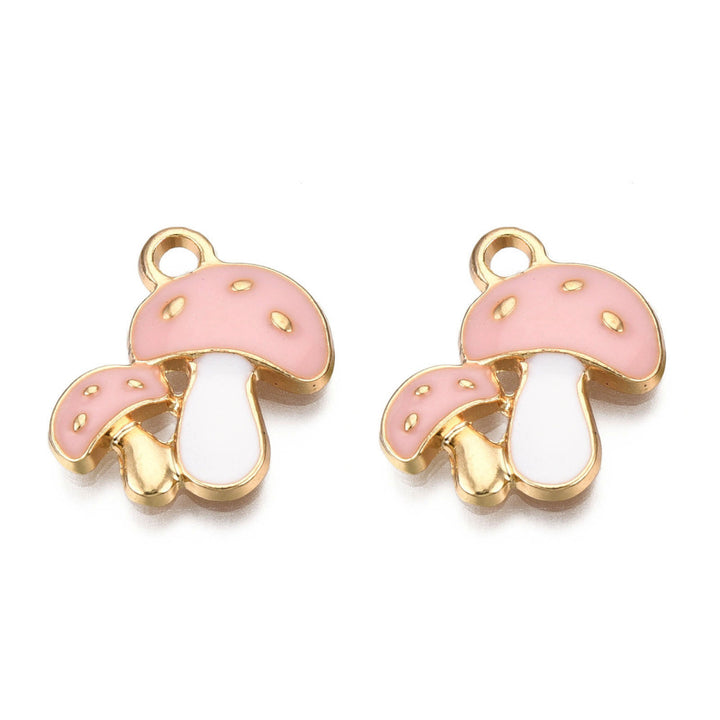 Pink Mushroom Charm