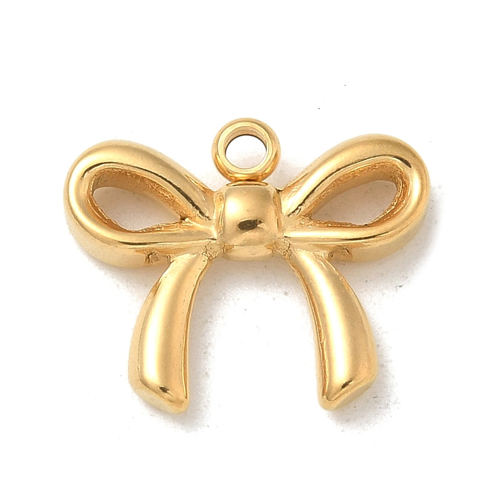 Gold/Silver Bow Charm